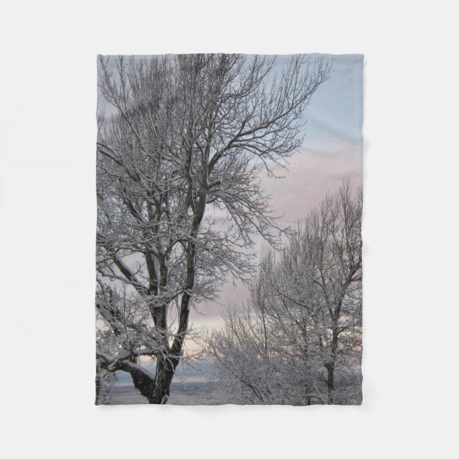 Manta Polar Ramas nevadas (Anverso)