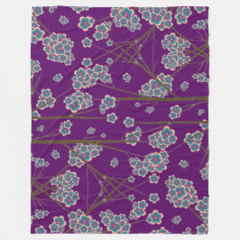 Manta Polar Ramas peculiares Amethyst Fleece Blanket