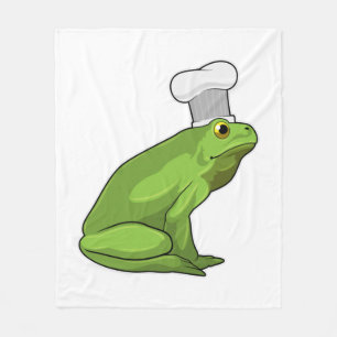 Manta Polar Rana cocinada con gorra de Chef