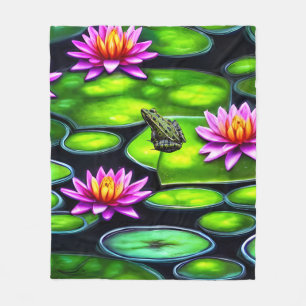 Manta Polar Rana pequeña en Lily Pad