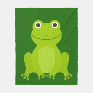 Manta Polar Rana verde dulce Fleece Blanket