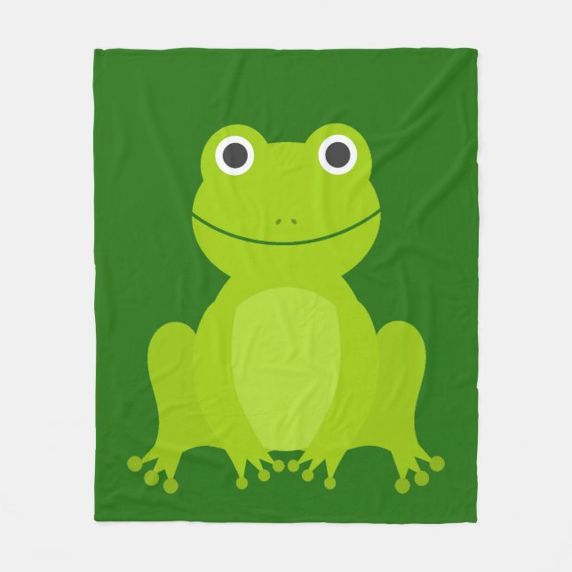 Manta Polar Rana verde dulce Fleece Blanket (Anverso)