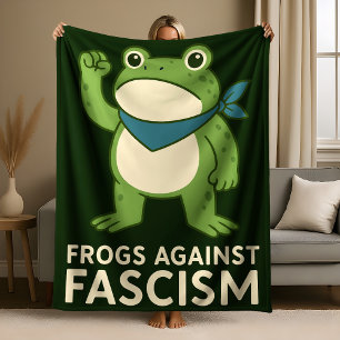 Manta Polar Ranas Contra el Fascismo Protesta de Rana de Portl