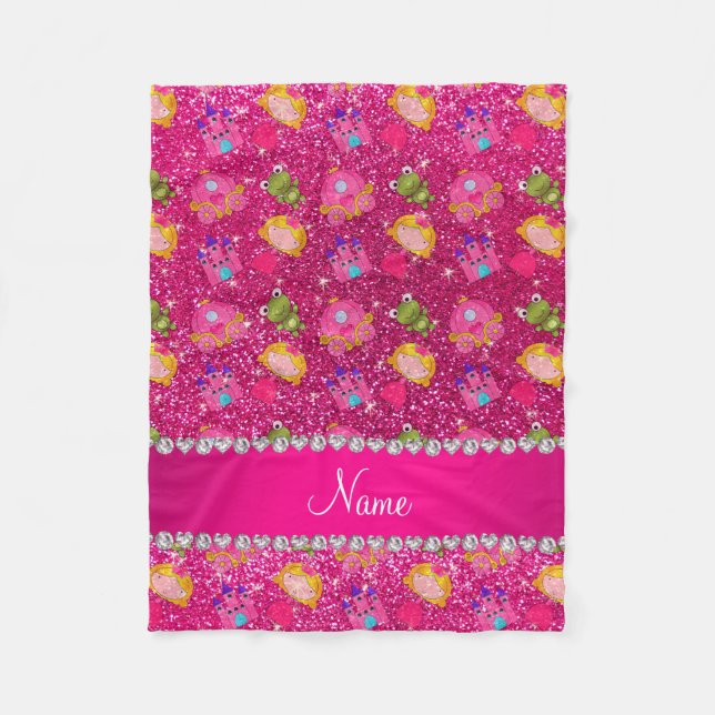 Manta Polar Ranas de neón conocidas de encargo de la princesa (Anverso)