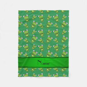 Manta Polar Ranas verdes conocidas personalizadas