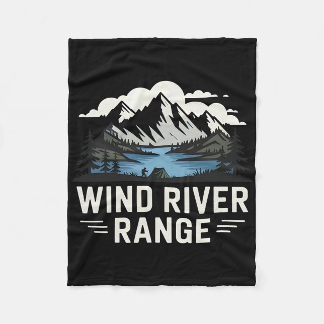 Manta Polar Rango de Wind Rivers Senderismo Camping Escalada N (Anverso)