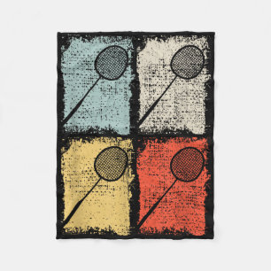 Manta Polar Raqueta de bádminton Jugador de bádminton retro, b
