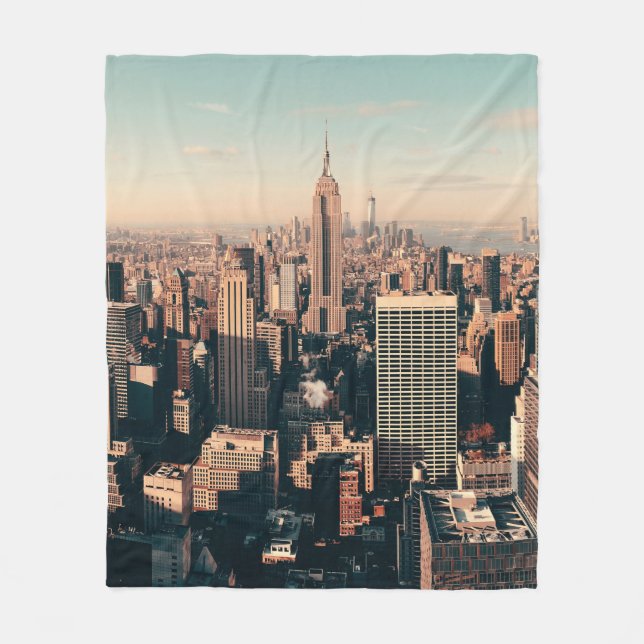 Manta Polar Rascacielos de la ciudad de Nueva York en la azote (Anverso)