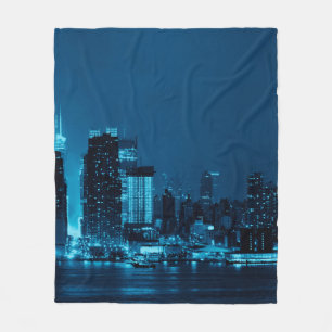 Manta Polar Rascacielos del centro de Manhattan y la ciudad de