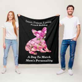 Manta Polar Rasgos de personalidad del Bulldog Francés lleno d