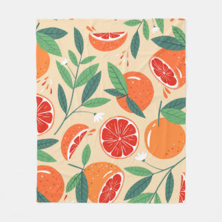 Manta Polar Rasgos de pomelo, diseño moderno y sin costuras.