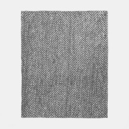 Manta Polar Raspa de arenque gris neutral moderna