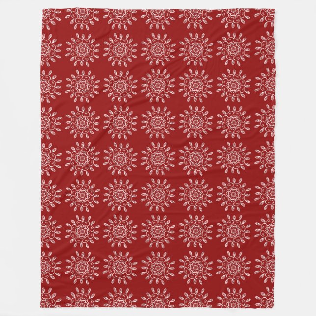 Manta Polar Raspberry Mandala (Anverso)
