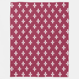 Manta Polar Raspberry Victorian Fleur de Lys