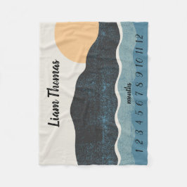 Manta Polar Rastreador de crecimiento mensual de la naturaleza