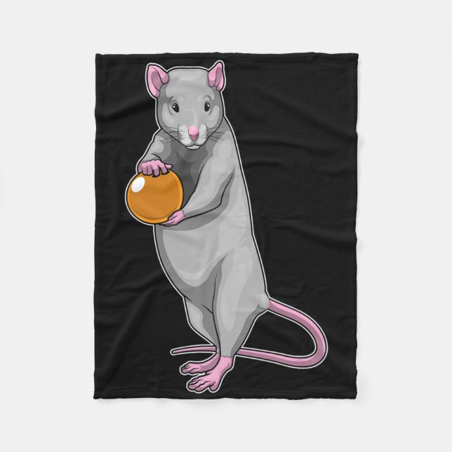 Manta Polar Rat Bowling Bola De Bolos Deportes  (Anverso)