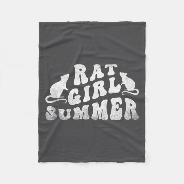 Manta Polar Rat Girl Summer, Animal Lover, Hello Summer, Funny (Anverso)
