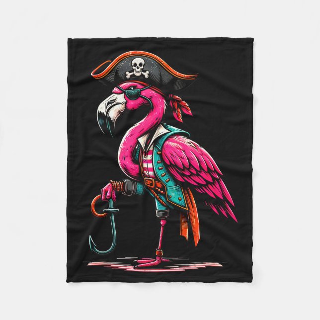 Manta Polar Rate Nk Flamingo Halloween Party - Jolly Roger  (Anverso)
