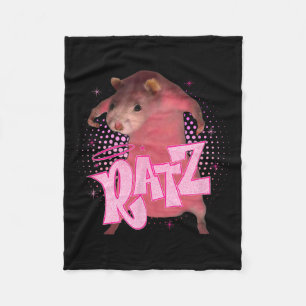 Manta Polar Ratz Fun Ratz Rosa Rat Meme Halloween