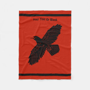 Manta Polar Raven en rojo