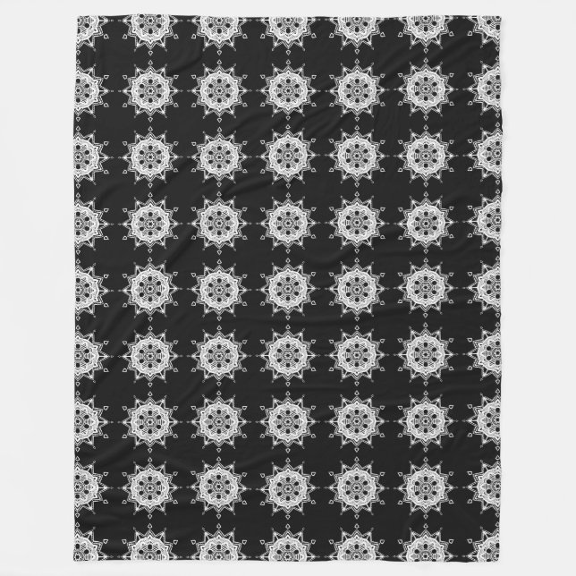 Manta Polar Raven Mandala (Anverso)