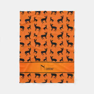 Manta Polar Raya anaranjada conocida personalizada del naranja