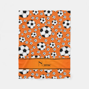 Manta Polar Raya anaranjada del naranja de los balones de