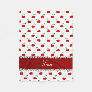 Manta Polar Raya roja blanca conocida personalizada del rojo