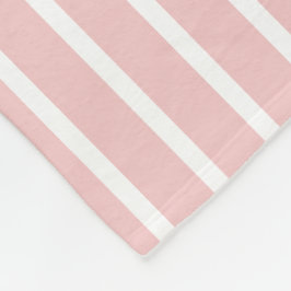 Manta Polar Raya rosa y blanca