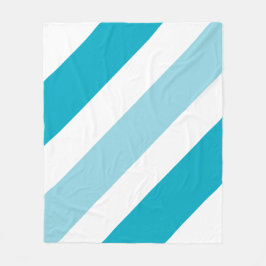 Manta Polar Rayado de dos tonos