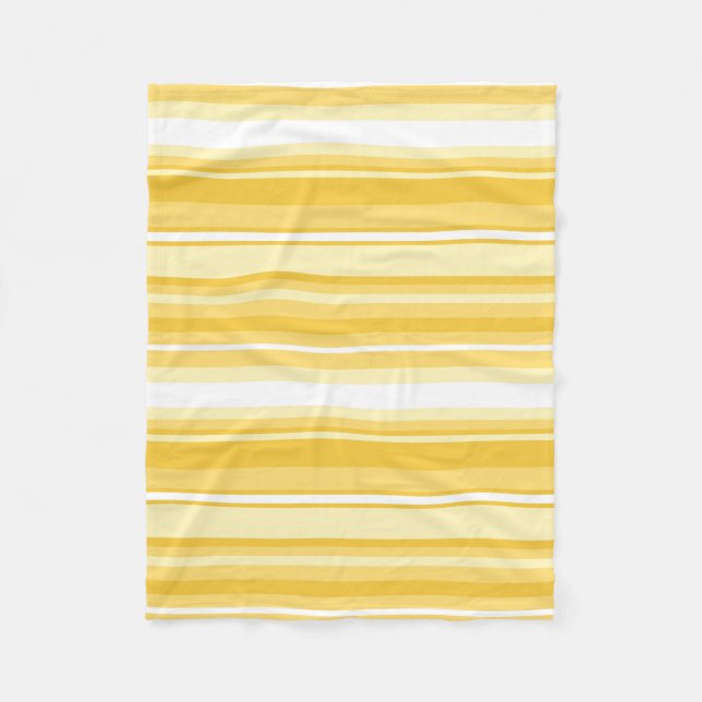 Manta Polar Rayas amarillas (Anverso)