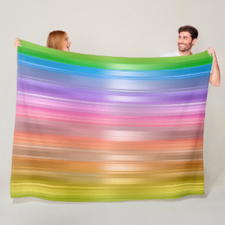 Manta Polar Rayas arcoiris