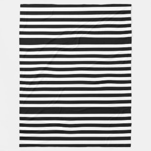 Manta Polar Rayas BG Patrón de escritura negro + tu fondo