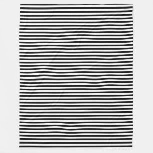 Manta Polar Rayas BG Patrón estrecho negro + su fondo