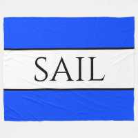 Rayas blancas náuticas brillantes de SAIL
