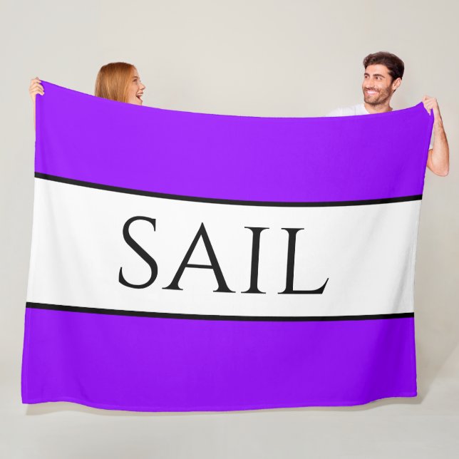 Manta Polar Rayas blancas púrpura esporádicas tropicales brill (In situ)