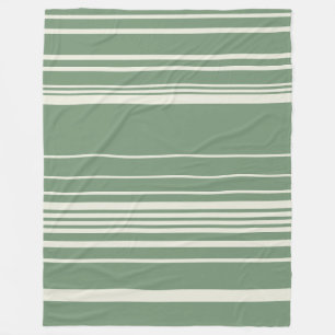 Manta Polar Rayas complejas en verde