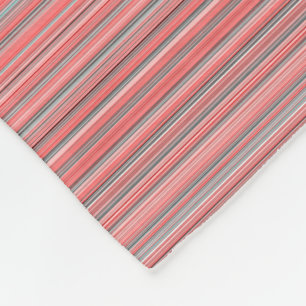 Manta Polar Rayas corales claras