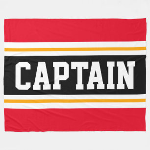 Manta Polar Rayas de Carreras del CAPITÁN negro amarillo rojo 