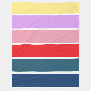 Manta Polar Rayas de colores