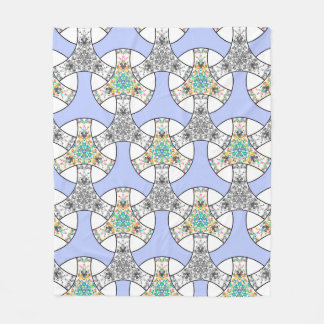 Manta Polar Rayas de entrelazado de mosaico inmaculado