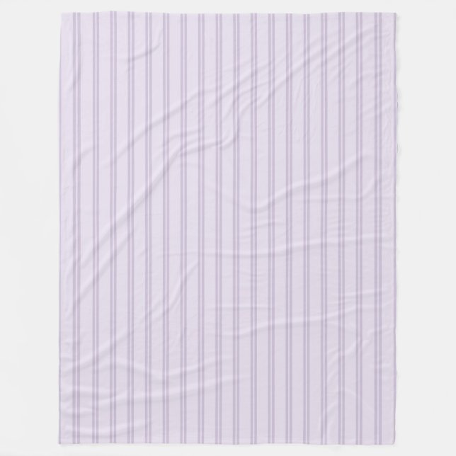 Manta Polar Rayas de lavanda púrpura (Anverso)