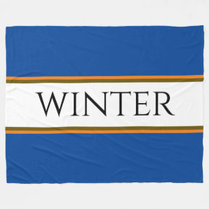 Manta Polar Rayas de Naranja blanco azul alpino esporádico
