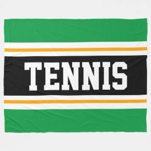Manta Polar Rayas de TENIS verdes naranjas y negras atrevidas