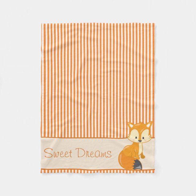 Manta Polar Rayas del Fox y del moreno y del naranja el | (Anverso)