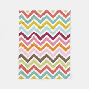 Manta Polar Rayas del zigzag de Chevron