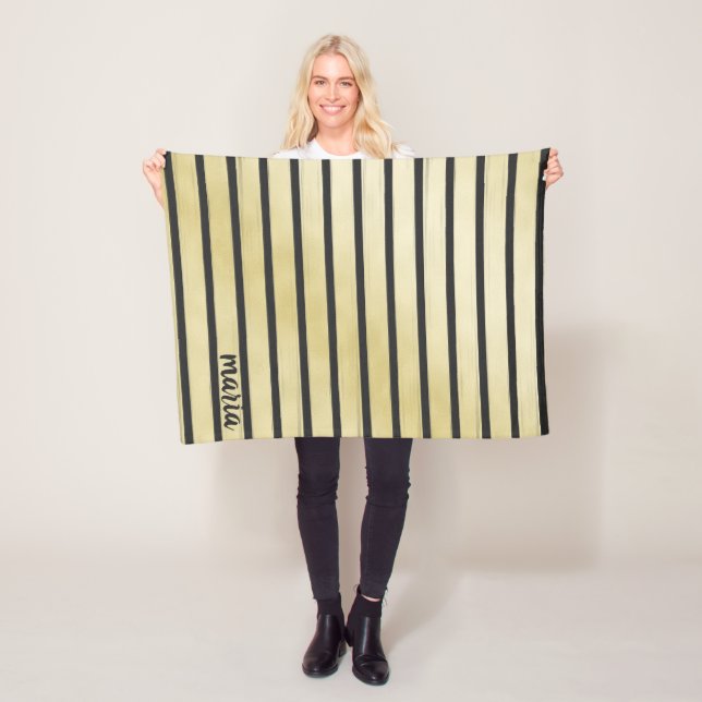 Manta Polar Rayas negras (In situ)