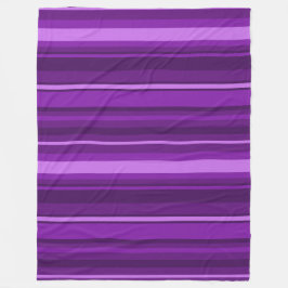 Manta Polar Rayas púrpuras