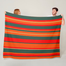 Manta Polar Rayas Retro Groovy Strin Vintage