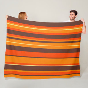 Manta Polar Rayas Retro Vintage Groovy a Rayas